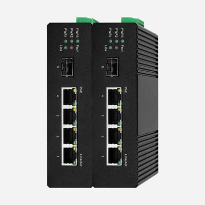 IEEE 802.3af / IEE802.3at Industrial Managed PoE Switch 10Gbps With Alarm Function