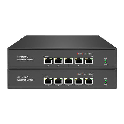 10G Auto-Sensing RJ45 5 Port Dumb Switch With 100Gbps Switching Capacity For Networking