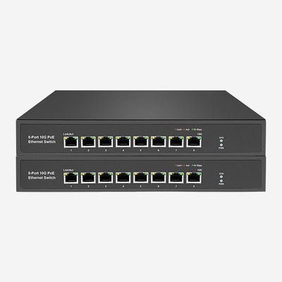 8 PoE RJ45 10G Unmanaged Desktop Ethernet Switch Improve Your Network Performance