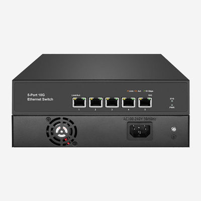 10g Speed Rack Mountable 5 RJ45 10G Unmanaged Switch With Store-And-Forward And Internal Power Supply