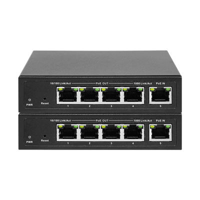 IEEE 802.3af/at/at  Smart PoE Switch 10/100/1000 Mbps For Data Transfer