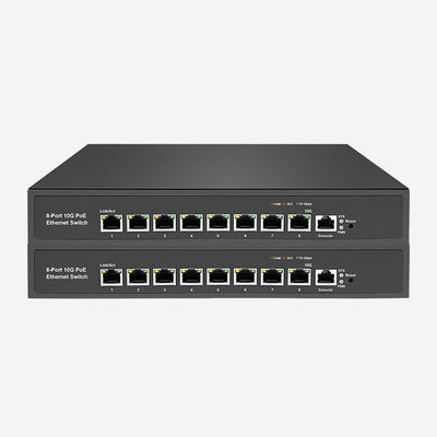 8 PoE RJ45 Layer 3 10gb Switch Với hỗ trợ mạng VLAN, RSTP / MSTP, ERPS Ring