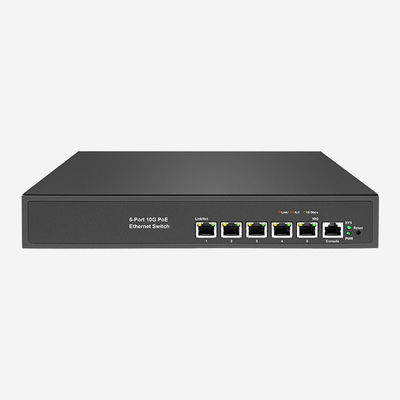 Di chuyển dữ liệu tốc độ với 10GB PoE Ethernet Switch An ninh SSH, 5 10Gbps RJ45 cổng
