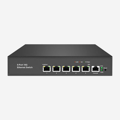 5 10G Khả năng thích nghi RJ45 Kết nối liền mạch 10GB Lớp 3 Chuyển đổi Với hỗ trợ QoS / VLAN