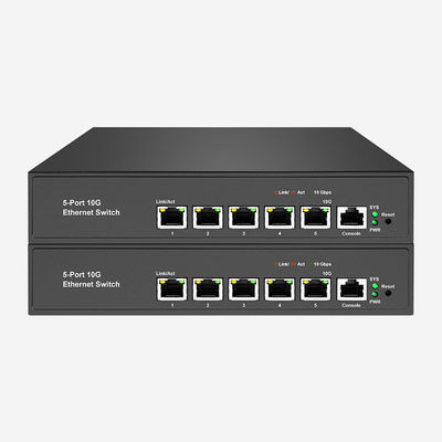 ACL / QoS / VLAN hỗ trợ 10GB Switch với 5 cổng RJ45 100M/1000M/2.5G/5G/10Gbps