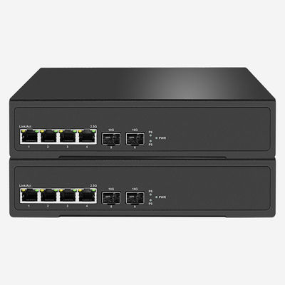 6-Port Powerful 2.5 G Ethernet Switch 9KB Jumbo Frame for Smooth Data Transfer