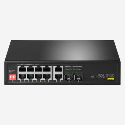 Chuyển đổi Dumb không quản lý với 10 Gigabit RJ45 và 2G SFP cho các giải pháp mạng trơn tru
