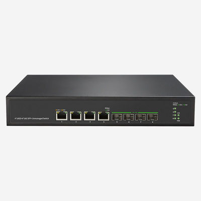 4 10Gbps RJ45 Giải pháp mạng chuyển mạch Ethernet không quản lý với hiệu suất tốc độ và tốc độ chuyển tiếp 238.10 Mpps