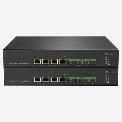Khả năng chuyển mạch Ethernet 4 RJ45 10G mạnh mẽ với hỗ trợ khung hình lớn và khả năng chuyển mạch 160Gbps